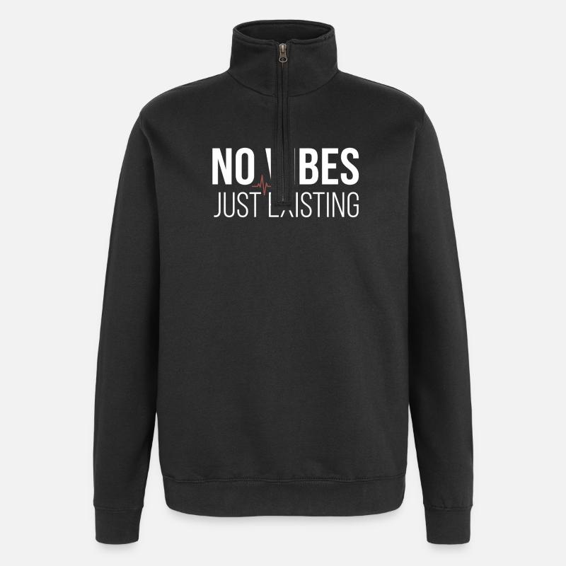 Pas d’ambiance - Sweat à zip 1/4 - noir