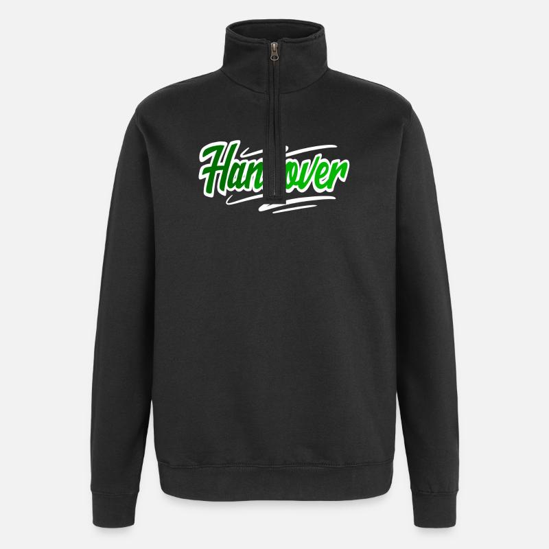 Hanover - Quarter-Zip Sweatshirt - black