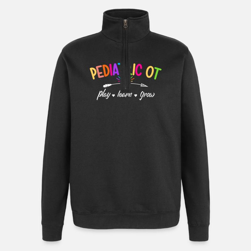 Pediatric Occupational Therapy OT - Quarter-Zip Sweatshirt - black