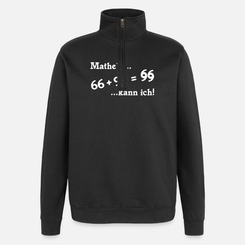 66plus99 v2 weiß - Quarter-Zip-Sweatshirt - Schwarz