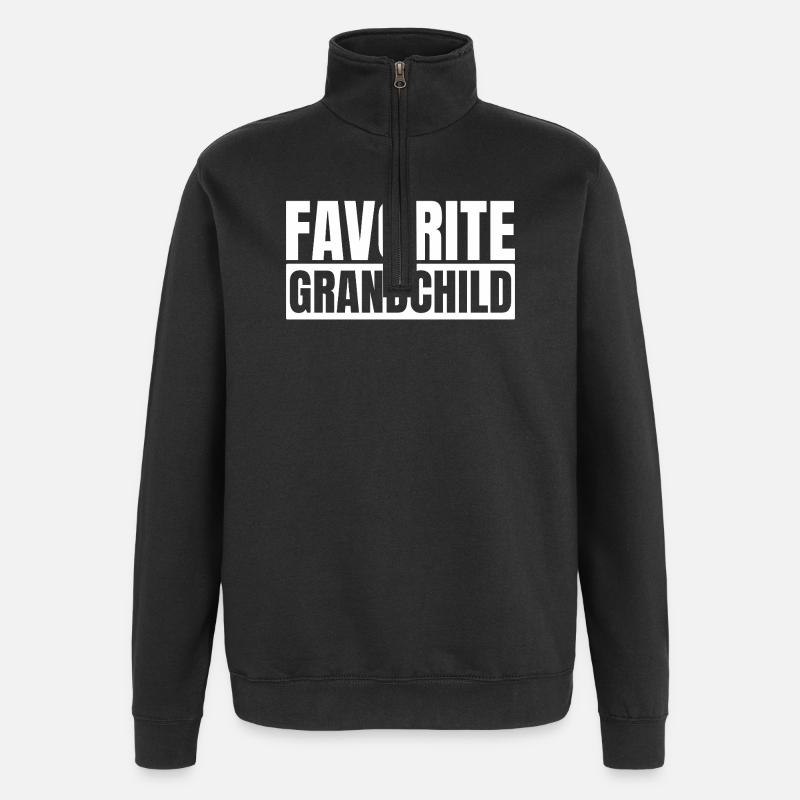 Lieblingsenkelkind - Quarter-Zip-Sweatshirt - Schwarz