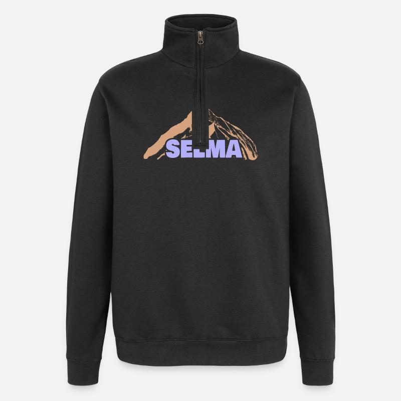 Selma - Sweat à zip 1/4 - noir