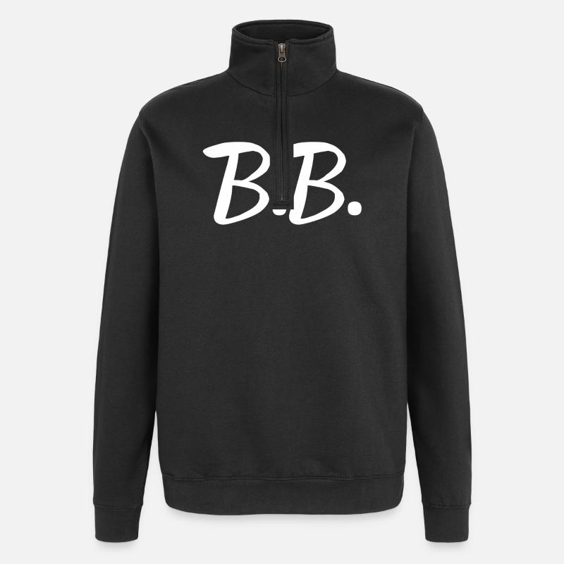 Brigitte, Vorname Brigitte, Brigitte Bardot - Quarter-Zip-Sweatshirt - Schwarz