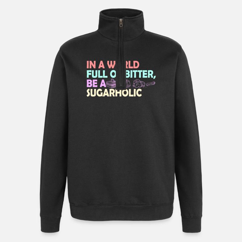 Citation de Sugarholic World - Sweat à zip 1/4 - noir