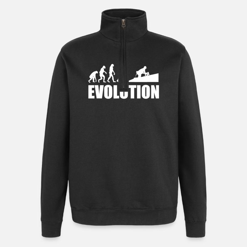 Entwicklung zur Innovation - Quarter-Zip-Sweatshirt - Schwarz