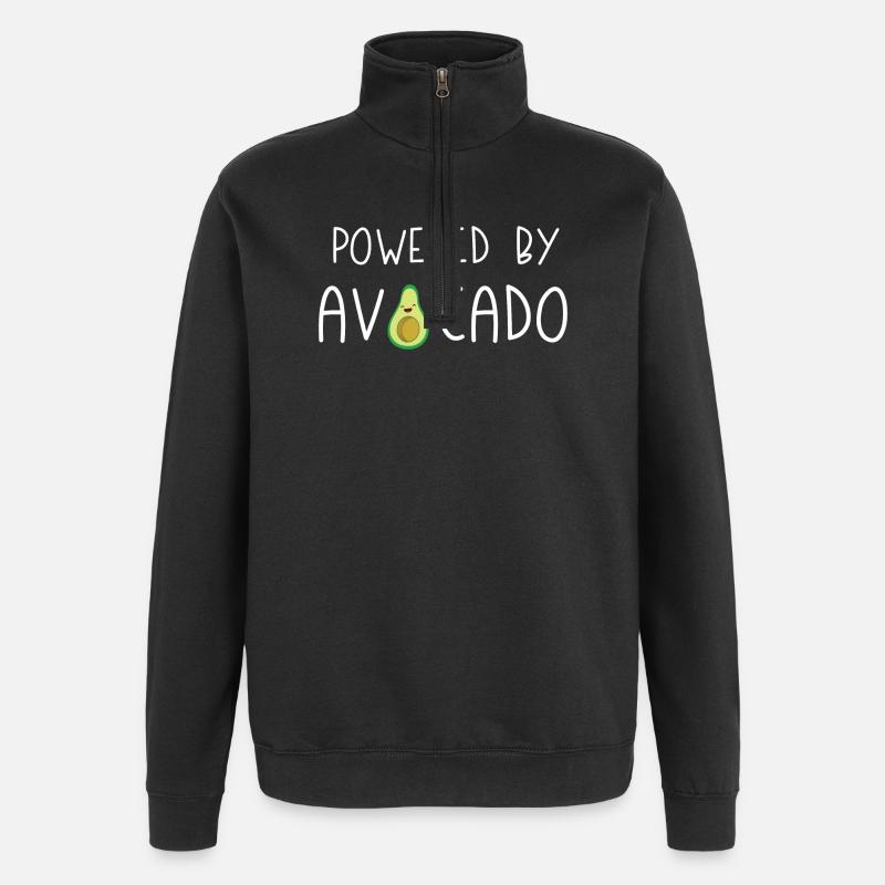 Powered by Avocado - Quarter-Zip Sweatshirt - black