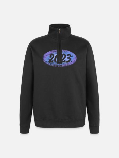 2023 2023 - Quarter-Zip-Sweatshirt - Schwarz