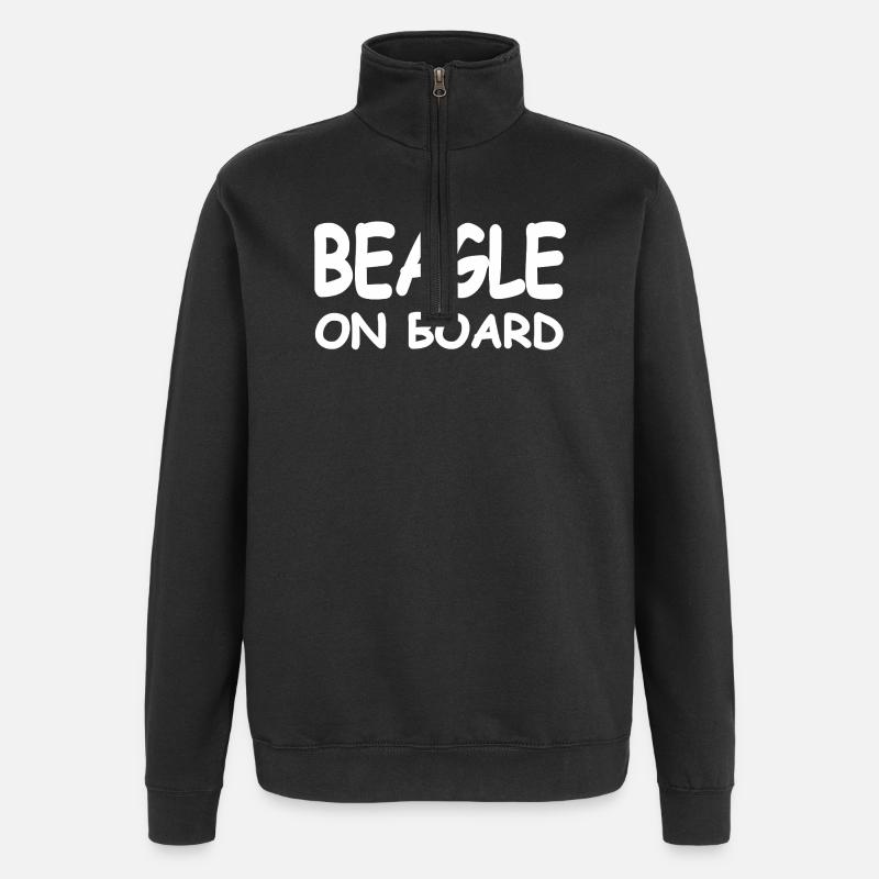 Beagle - Quarter-Zip Sweatshirt - black