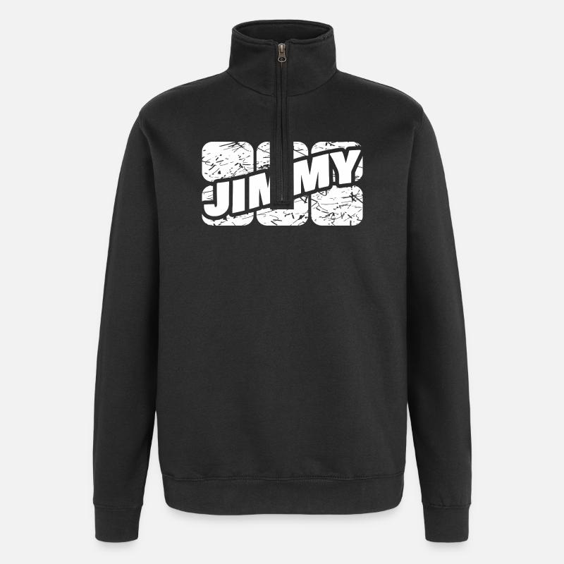 Jimmy - Quarter-Zip-Sweatshirt - Schwarz