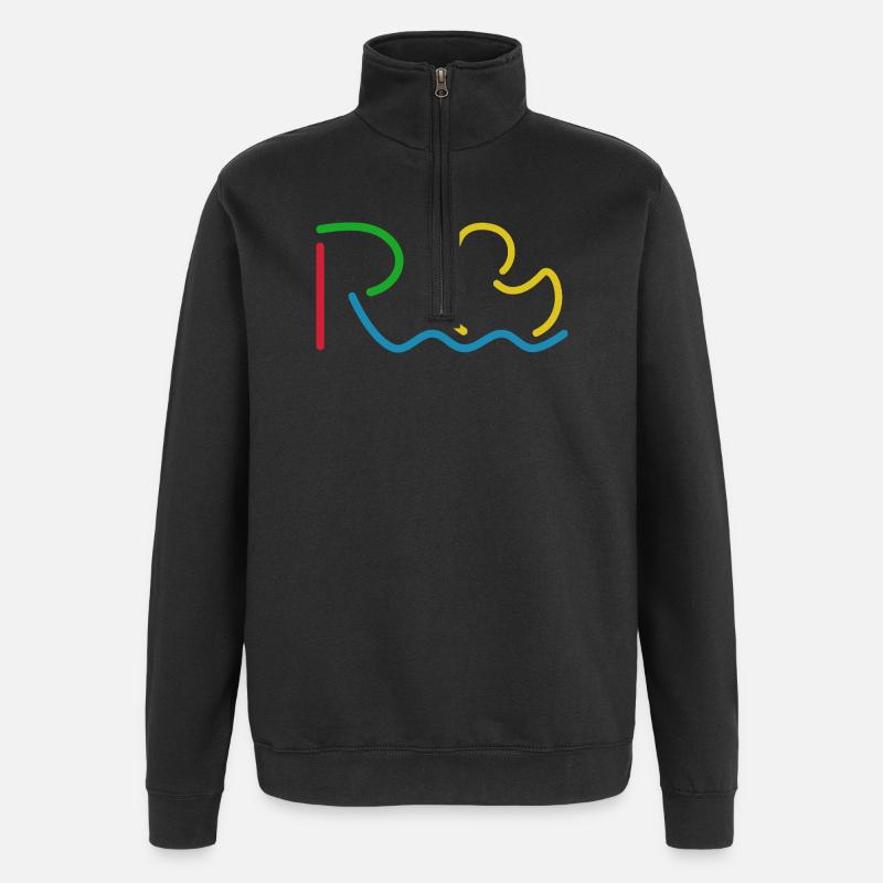 Endlich Rente - Ruhestand - Pension - Quarter-Zip-Sweatshirt - Schwarz