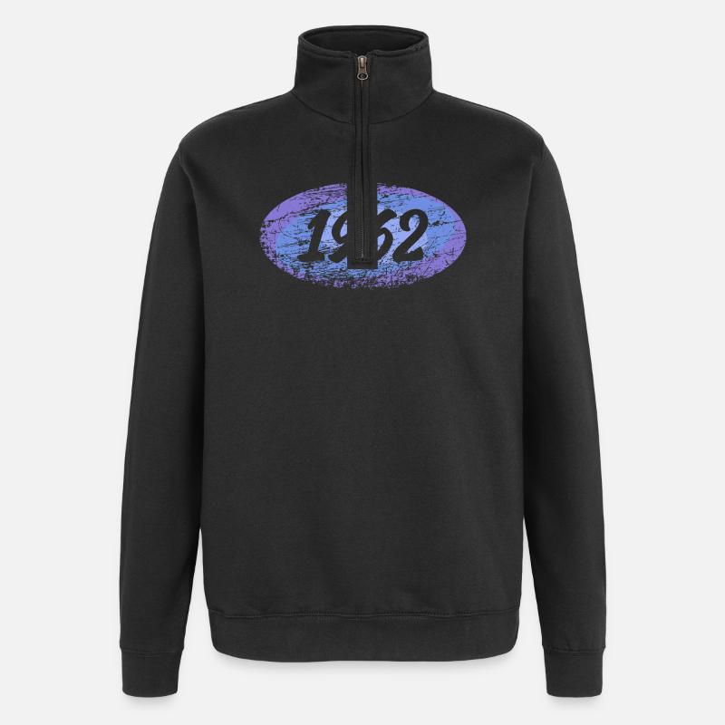 Rekrut 1962 - Quarter-Zip-Sweatshirt - Schwarz