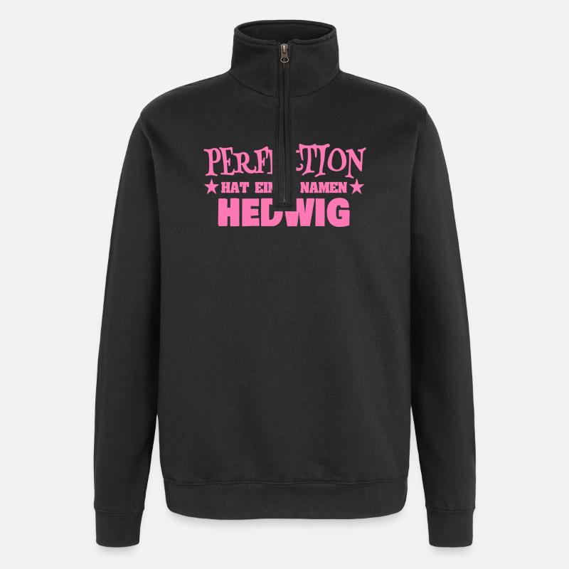 Cadeau pour Hedwige - Sweat à zip 1/4 - noir