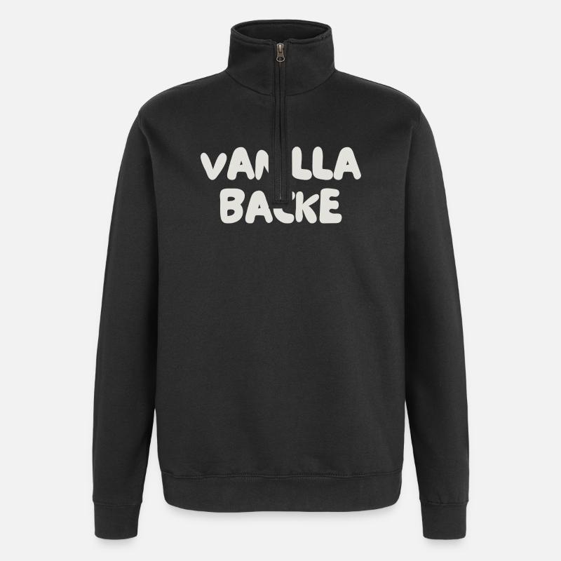 Joue vanille - Sweat à zip 1/4 - noir