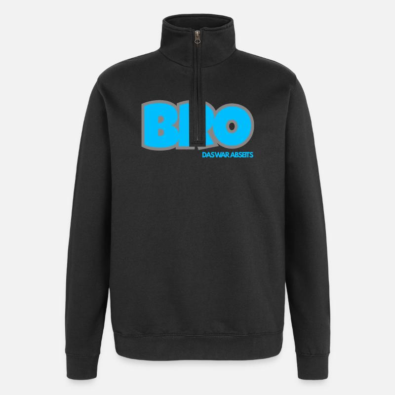 BRO. DAS WAR ABSEITS - Quarter-Zip-Sweatshirt - Schwarz