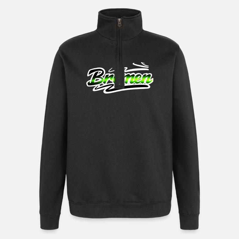 Bremen - Quarter-Zip-Sweatshirt - Schwarz