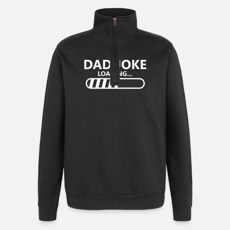 Dad Joke Loading Father's Day - Quarter-Zip Sweatshirt - black