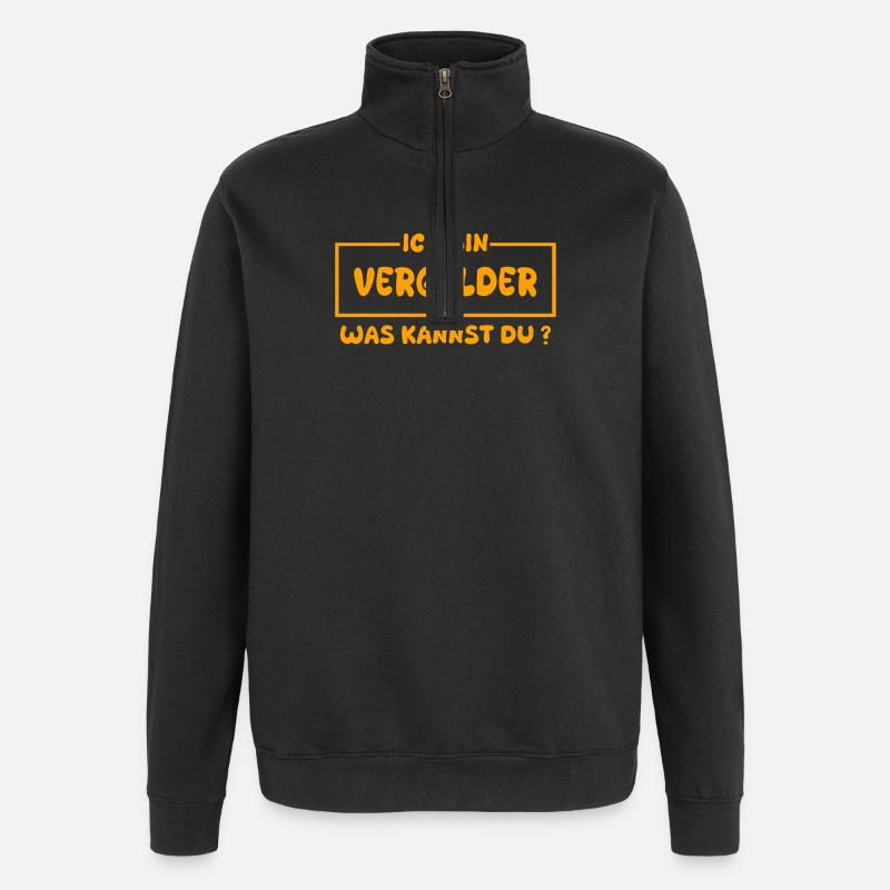 La dorure comme métier - Sweat à zip 1/4 - noir