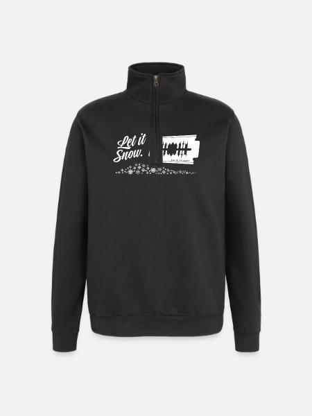 Let it snow! FFM - Quarter-Zip Sweatshirt - black