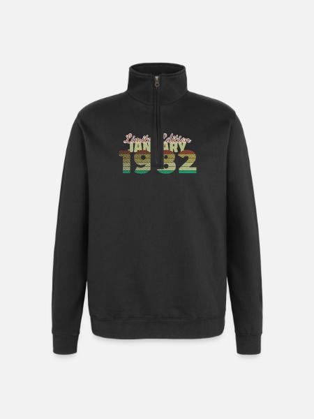 44e anniversaire Édition Limitée (SCR) 01/1982 - Sweat à zip 1/4 - noir