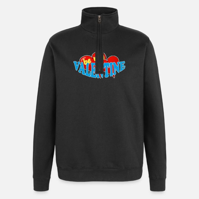 Valentine - Sweat à zip 1/4 - noir