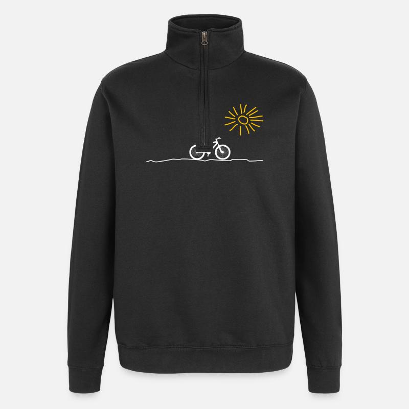 Bicycle Nature Cycling - Quarter-Zip Sweatshirt - black