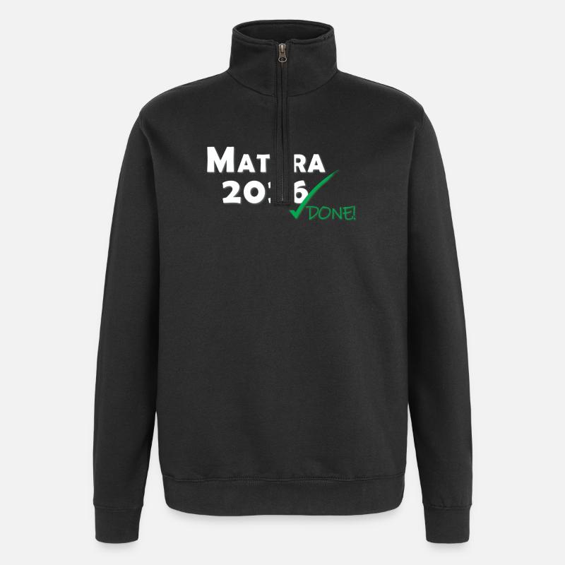 Matura 2026 Done - Quarter-Zip Sweatshirt - black