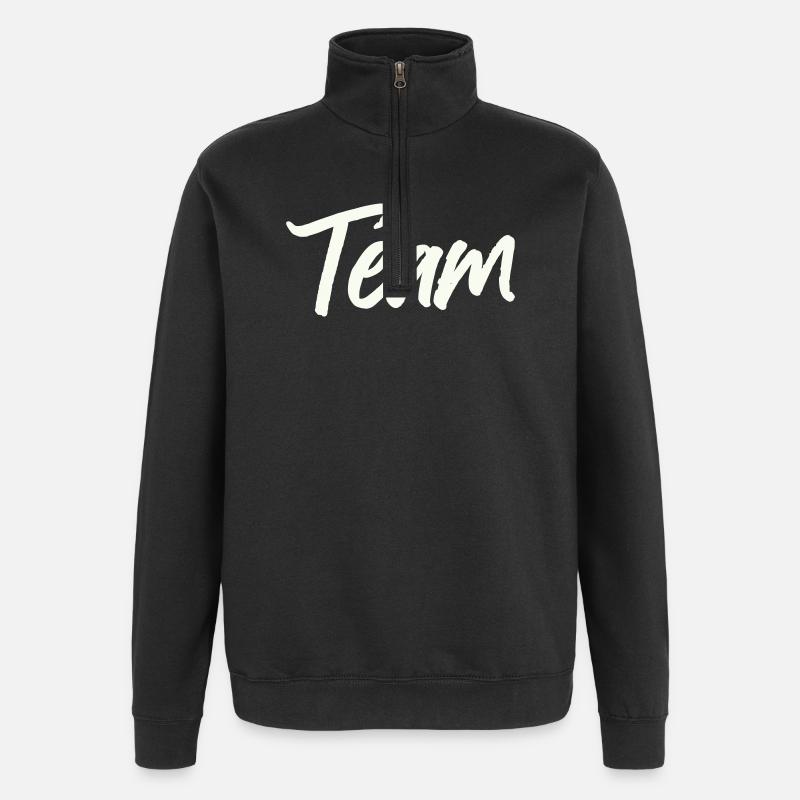 Équipe - Sweat à zip 1/4 - noir