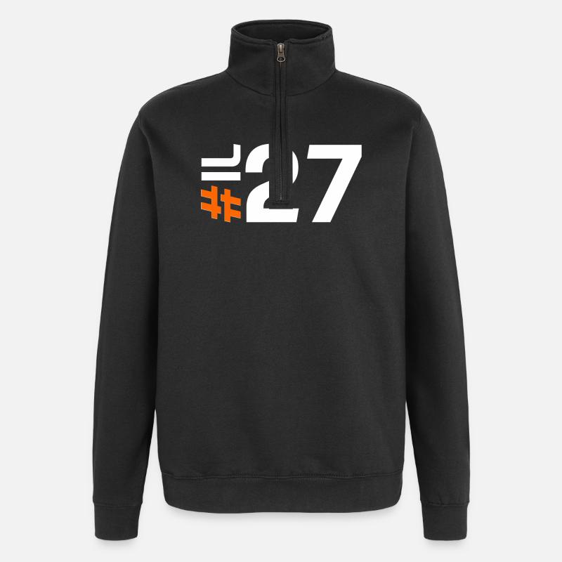 IL27-KARTON - Quarter-Zip-Sweatshirt - Schwarz