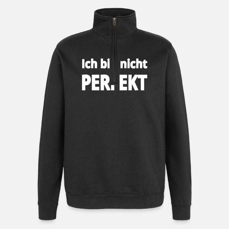 Perfekt - Quarter-Zip-Sweatshirt - Schwarz