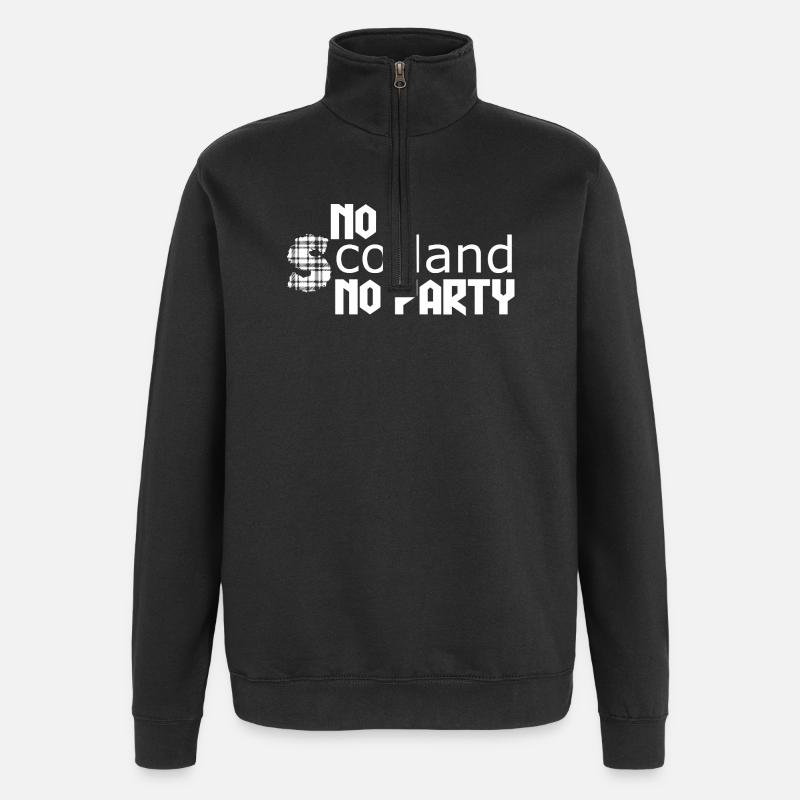 Bold Celtic Text Art - Quarter-Zip Sweatshirt - black
