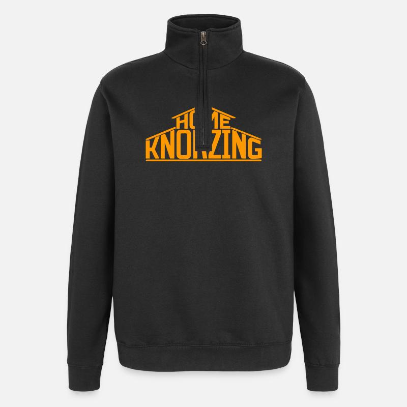 Homeknorzing - Quarter-Zip-Sweatshirt - Schwarz