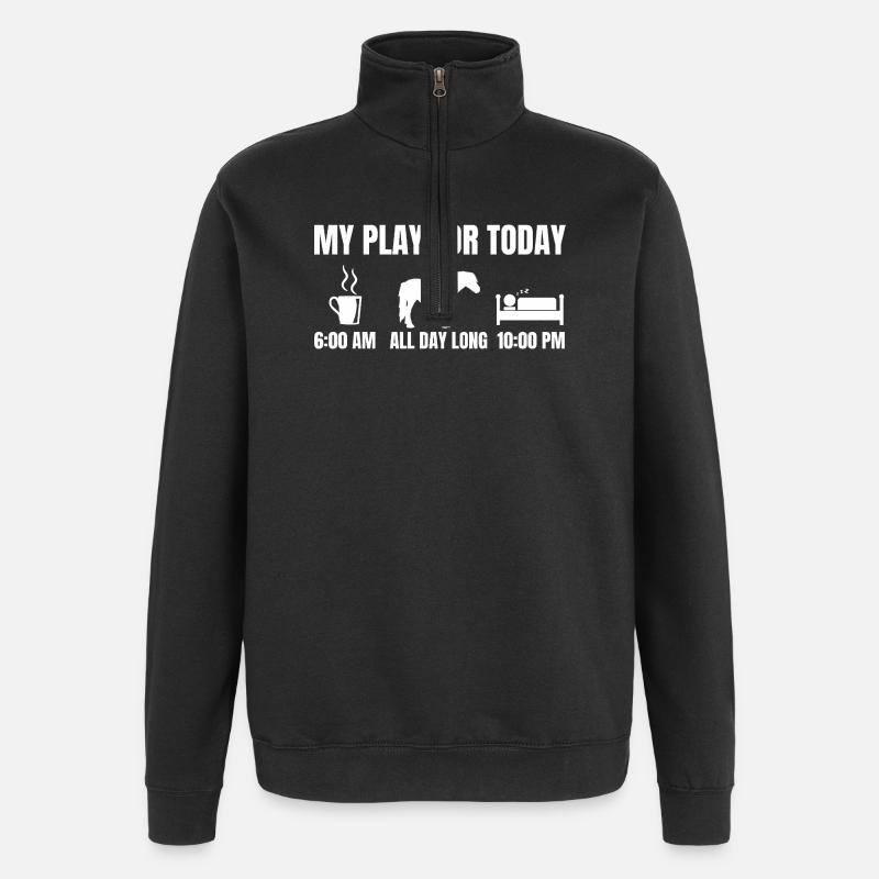 Reitplan - Quarter-Zip-Sweatshirt - Schwarz
