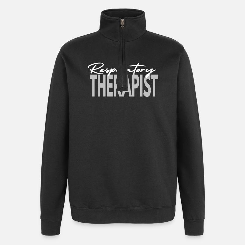 Respiratory therapist Lung RT - Quarter-Zip Sweatshirt - black