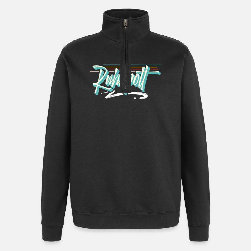 Ruhrpott - Quarter-Zip-Sweatshirt - Schwarz