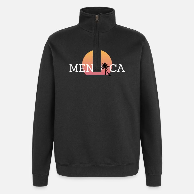 Menorca - Quarter-Zip-Sweatshirt - Schwarz