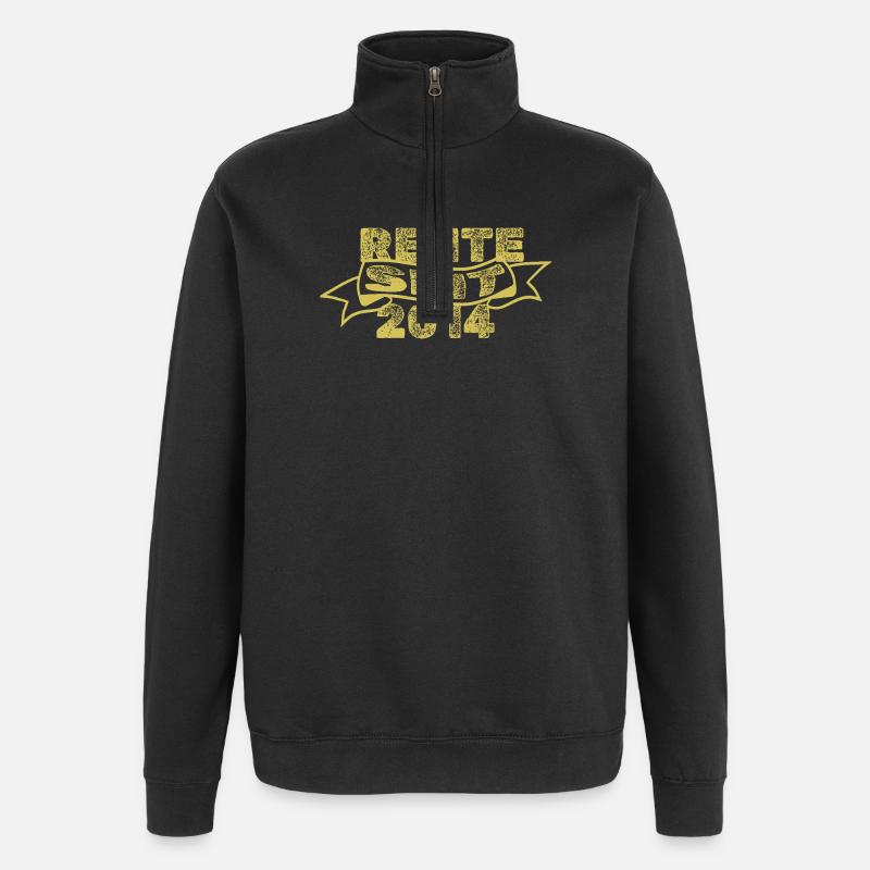 Rente 2014 - Quarter-Zip-Sweatshirt - Schwarz