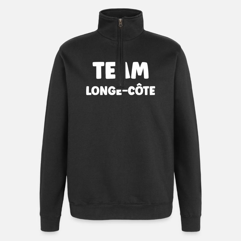 Longe cote - Sweat à zip 1/4 - noir