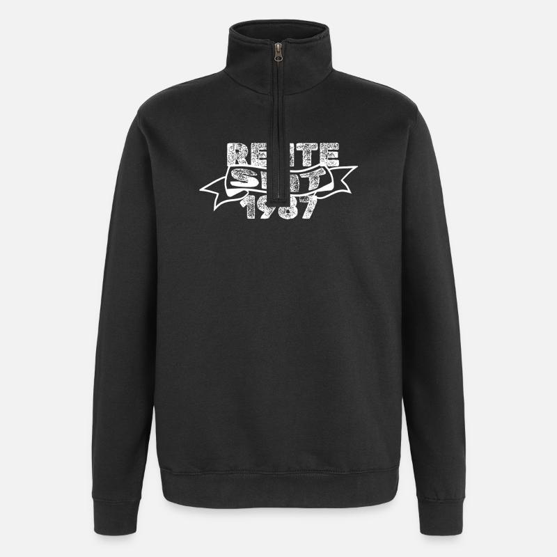 1987 - Quarter-Zip Sweatshirt - black
