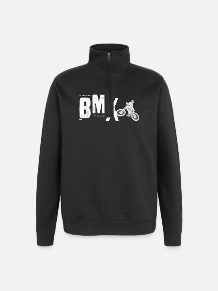 BMX lifestyle - Quarter-Zip Sweatshirt - black