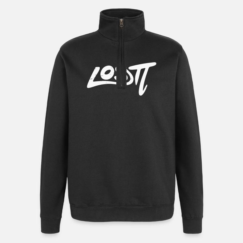 Mot perdu du graffiti - Sweat à zip 1/4 - noir