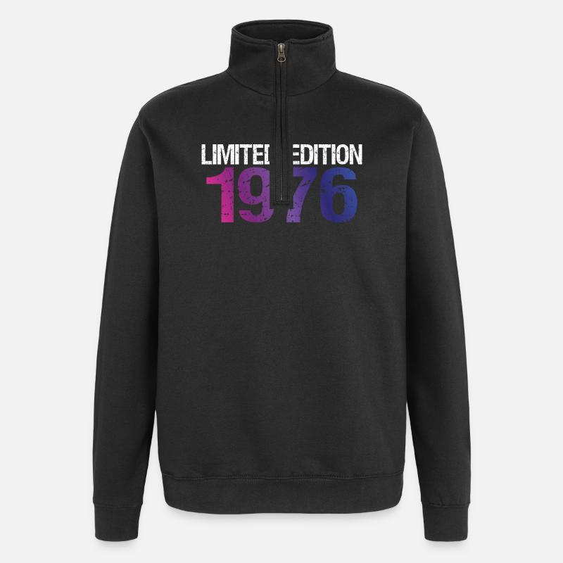 50e anniversaire édition limitée 1976 - Sweat à zip 1/4 - noir