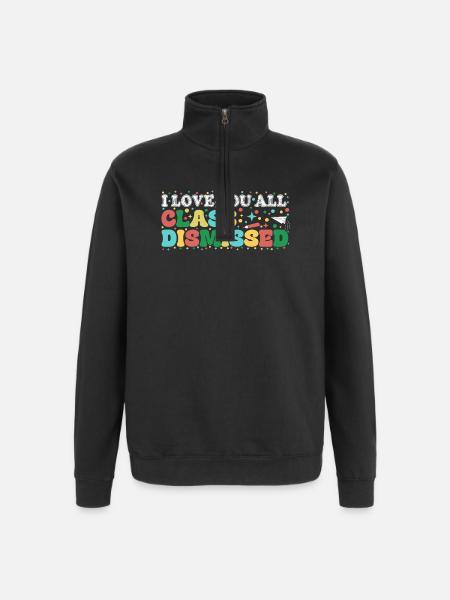 Class Dismissed: Colourful Fun - Quarter-Zip Sweatshirt - black