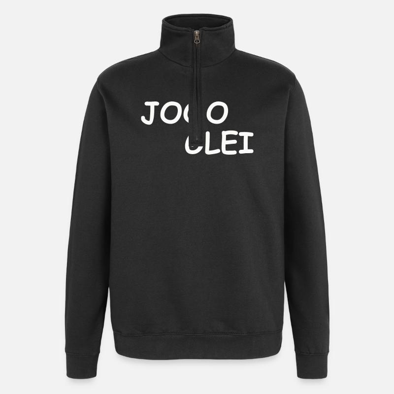 JOOO GLEI - Sweat à zip 1/4 - noir