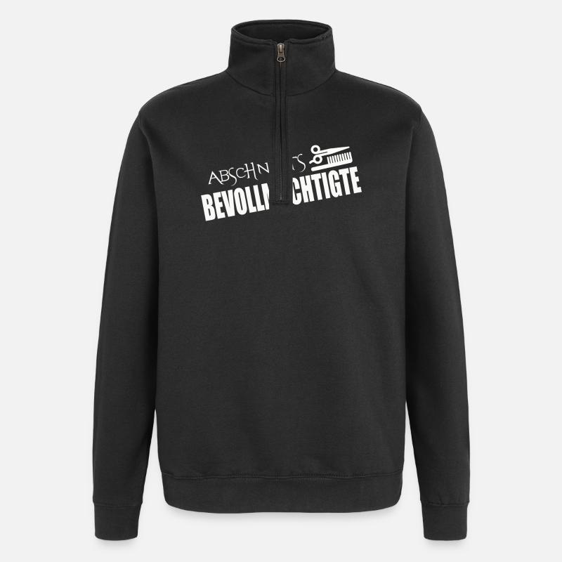 SECTION AGENTS - Quarter-Zip Sweatshirt - black