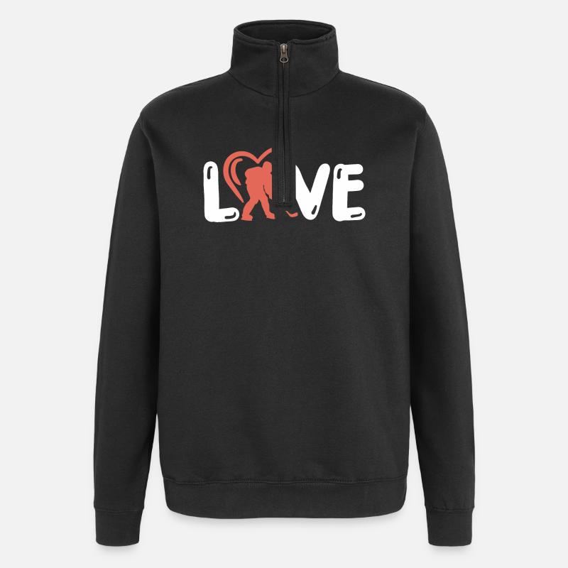 Eishockey Eishockeyspieler - Quarter-Zip-Sweatshirt - Schwarz