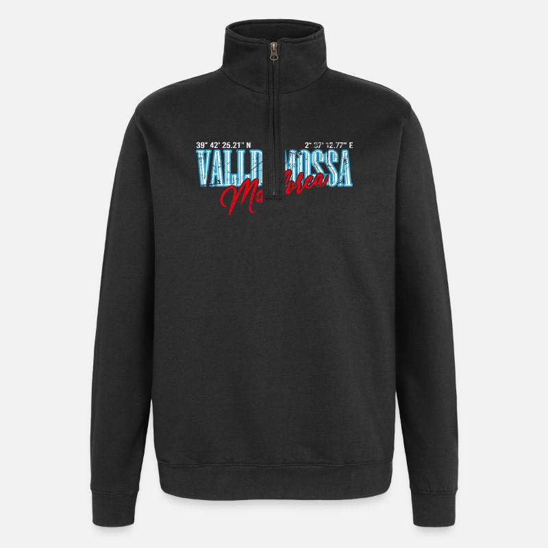 Mallorca Valldemossa - Quarter-Zip-Sweatshirt - Schwarz