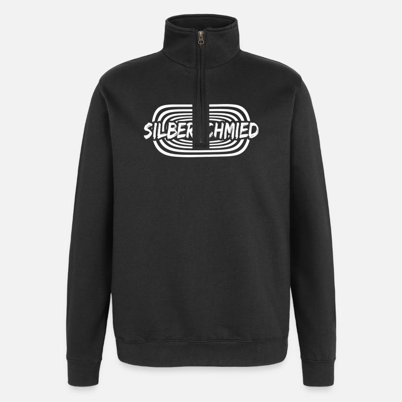 Silberschmied - Quarter-Zip-Sweatshirt - Schwarz