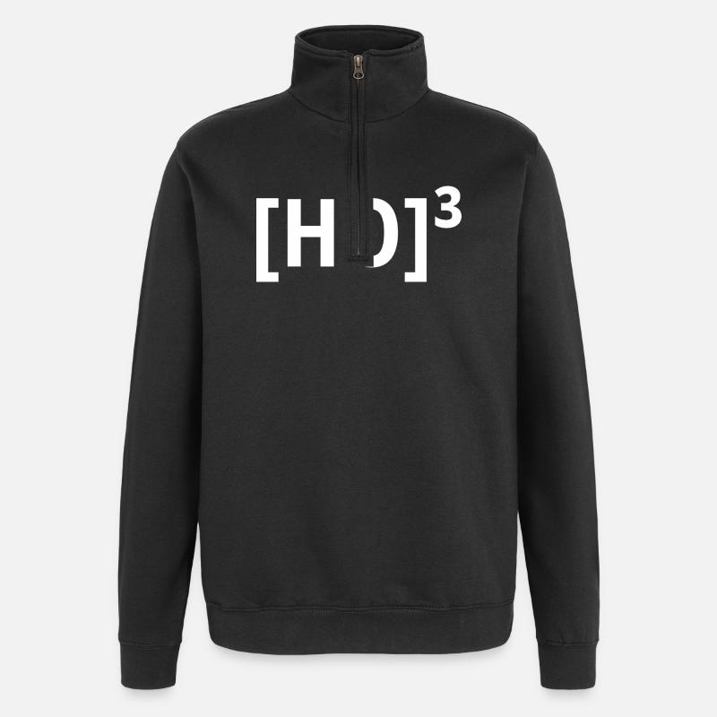 Ho Ho Ho Funny Christmas - Quarter-Zip Sweatshirt - black