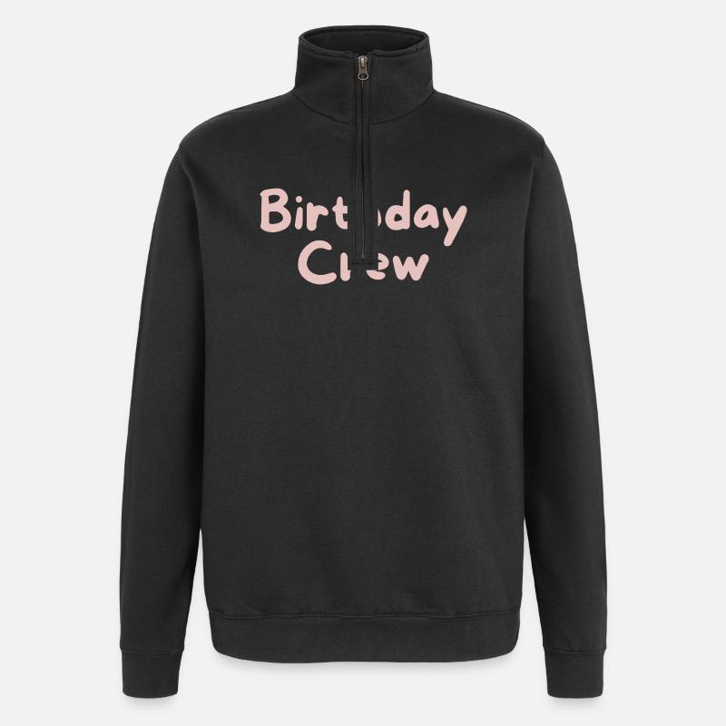 Équipe d’anniversaire - Sweat à zip 1/4 - noir