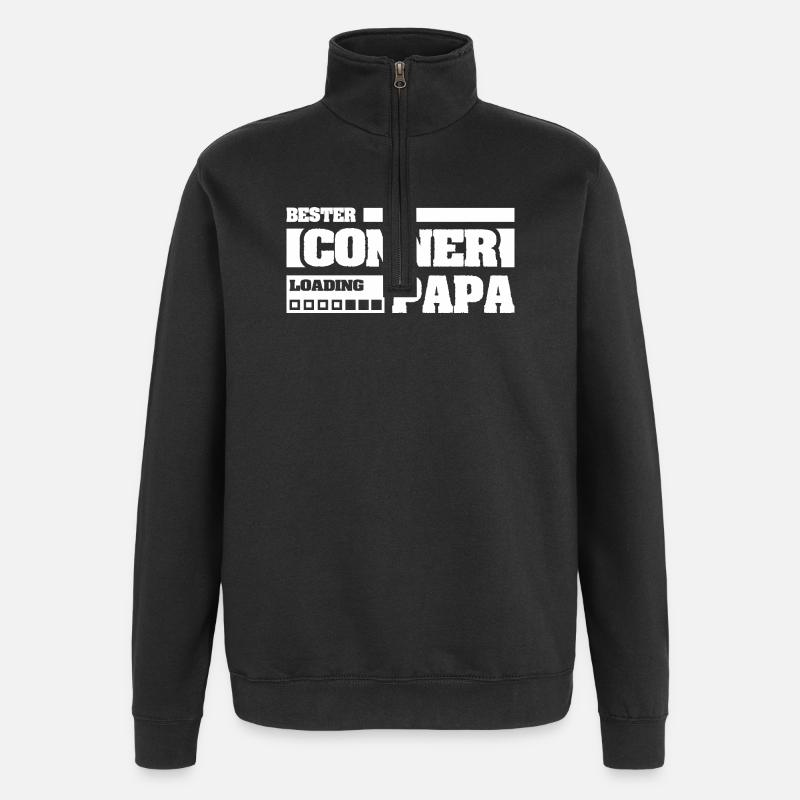 Geburt Conner - Quarter-Zip-Sweatshirt - Schwarz
